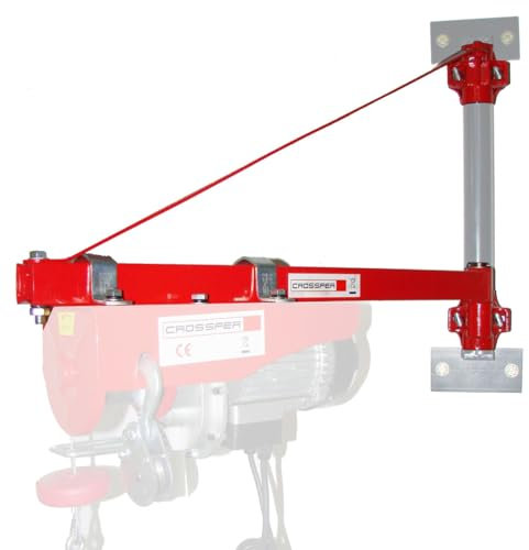Brazo giratorio KST600 para cabrestante/brazo grúa, máx. 600 kg, carga de 75 cm, soporte para polipastos de cuerda/brazo de carga para elevadores