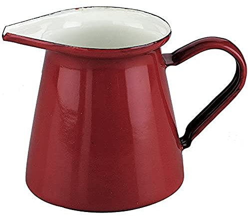 IBILI 910550 Pot à Lait à Servir, INOX, Rouge, 14.19 x 10.0 cm