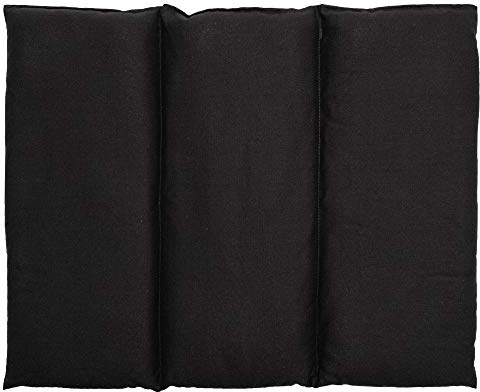 Coussin aux noyaux de cerises - Taille 40x30-3 compartiments - noir - Coussin thermique - Coussin aux graines - Compresse froide -