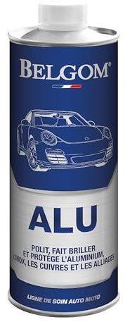 BELGOM – Alu – 500 ML - C’est Un Produit sans équivalent pour polir et Faire Briller l’Aluminium (Carters de Motos, fourreaux de Fourche, Jantes…)