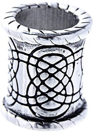 Kiss of Leather Perle pour Barbe Cheveux INOX Nœud Celtique 8mm