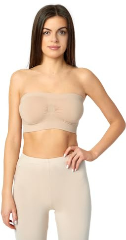 Merry Style Dam Bandeau Top 06 161 (Beige, M-L)
