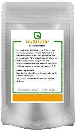 10 x 500 g Mentholkristalle Menthol Kristalle Sauna Kristalle Minzöl Aufguss Aufguß 5kg
