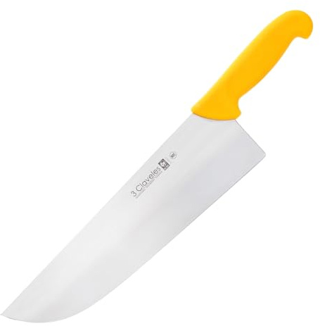 3Claveles 1305 - Cuchillo carnicero ancho, 32 cm, 13 pulgadas