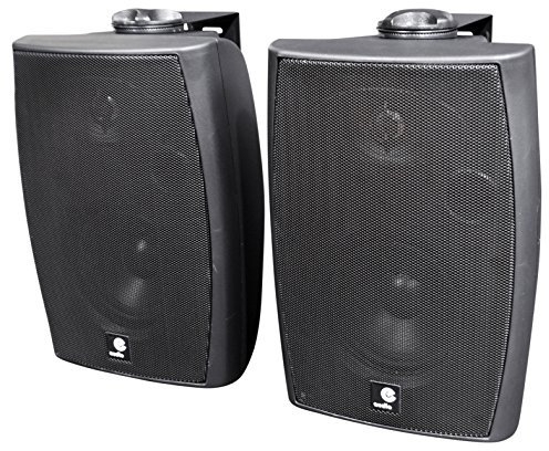 E-Audio 60w Active Wall Mounted Speakers with Bluetooth & Auxiliary Input
