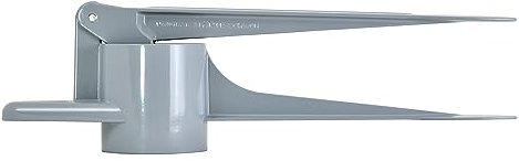 Kull Spätzlepresse - Original Kull Spätzlespresse mit runder Lochform ( Schwob ) in Silbergrau - Spülmaschinen geeignet - Edelstahl - Grey