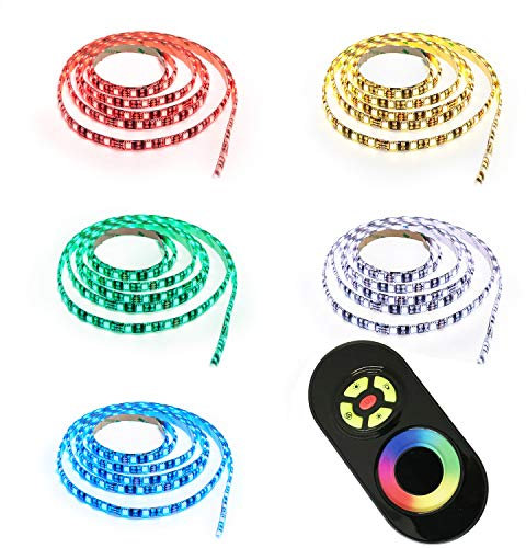 15m LED RGB Strip mit 60x 5050 SMD pro Meter - Komplett Set- Silikonüberzogen - mit Touch Fernbedienung - Mehrfarbig …