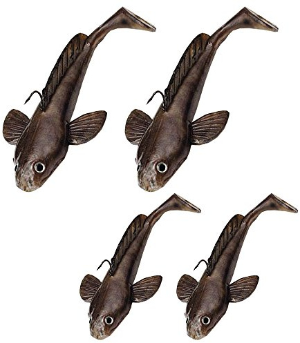 Grundel Imitate Gummifische Zanderköder Raubfisch Köder fertig montiert