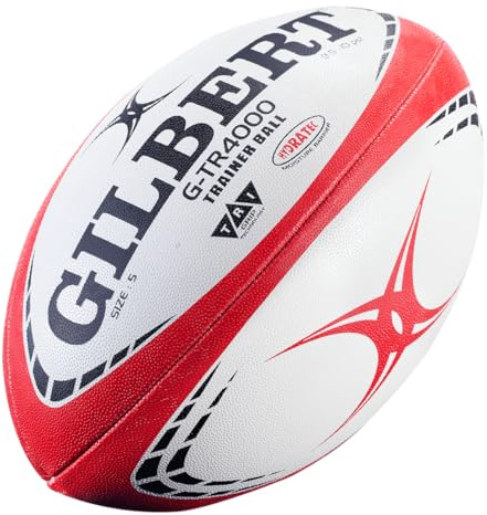Gilbert G-TR4000 Ballon d’entraînement de rugby, Homme, 4209780, Red, 4