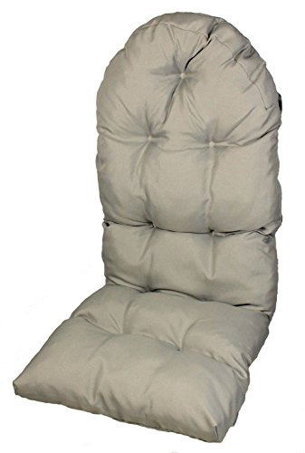 Rattani Auflage/Polster für Schaukelstuhl, Liegestuhl, Ersatzpolster Gr. 130 x 50 x 12 cm, Fb. grau