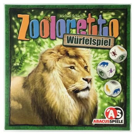 ABACUSSPIELE 06121 - Zooloretto Würfelspiel, Kinderspiel, Orange, M
