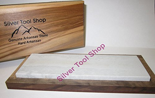 Arkansas Stone Premium Hard Fine 4 inch x 2 inch Sharpening Stone in Box Bench Stone
