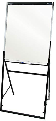 Quartet Futura™ Non-Magnetic Dry-Erase Whiteboard/Flipchart Easel, 26 x 35, Steel Frame With Black Finish