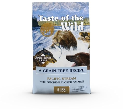 Taste of The Wild Pacific Stream Grain-Free Dry Dog Food With Smoke-Flavored Salmon 5lb