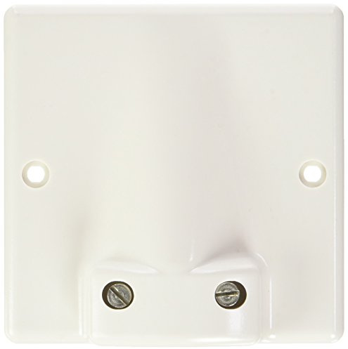 Legrand 031490 Sortie Câble, Fixation par Vis ou Griffes, 95x95mm pour Câble, Ø17mm à Ø19mm, 20A ou 32A, Blanc