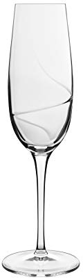 Luigi Bormioli 7540453 Aero-Confezione da 6 Flutes in Cristallo Trasparente, 5,8 x 5,8 x 23,8 cm