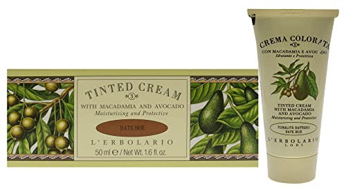 L'Erbolario Crema da giorno colorata Macadamia e avocado nuanced Datteln n. 3, confezione da 1 (1 x 50 ml)