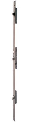 Iseo SQA60104 Serrure 3 Points Multiblindo INOX pêne réversible-Têtière U 1860x24x6-Axe 40-795101402