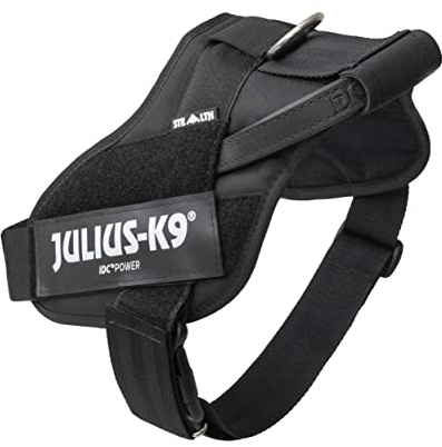 Julius-K9, IDC Stealth Powergeschirr mit Cobra-Schnallen, Größe: XL/2, schwarz
