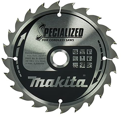Makita Specialized Saegeblatt, 165 x 20 mm, 24Z, B-32910