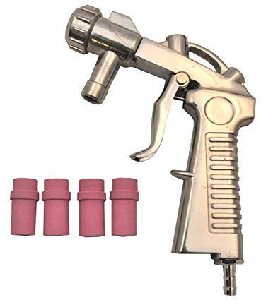 Pistolet de sablage pour Sableuse Microbilleuse Cabine de Sablage avec 4 buses