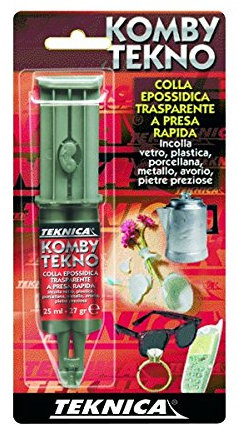 BLISTER KOMBI COLLA ADESIVO BICOMPONENTE INCOLORE A BASE DI RESINE EPOSSIDICHE ML.25