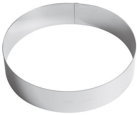 Paderno Anello per Torte/Coppapasta in Acciaio Inox 18/10, Diametro 26 cm, Altezza 6 cm