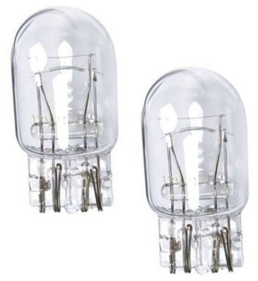 2 x DRL / Daytime Running Light / Sidelight T20 W21/5W 580 7443 Clear Glass Car Bulbs