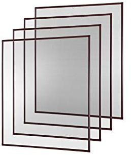 empasa Insektenschutz Fliegengitter Fenster Alurahmen Basic weiß, braun oder anthrazit, 130 x 150 cm 4er SET