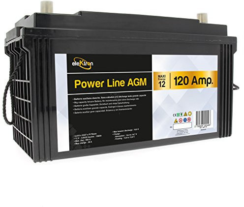 Batería auxiliar Power Line AGM, 120 amperios