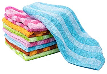 YSN 8 STÜCK Flauschige MIKROFASER WASCHLAPPEN, SEIFTUCH, SEIFLAPPEN, WASCHFLECK, MICROFASER