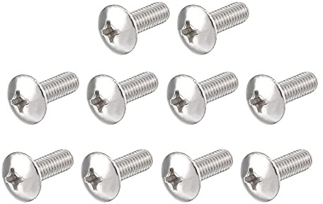 uxcell A15121600ux0584 M4x12mm Stainless Steel Phillips Head Machine Screws (Pack of 50)