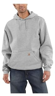 Carhartt herrtröja med lös passform och medelvikt, Gråmelange, XL