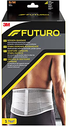 FUTURO Rücken-Bandage - Unterstützende Polsterkissen helfen, schwache, schmerzende Muskeln zu entlasten - S/M