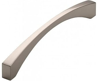 SIRO Möbelgriff Gehrden, Modern, Zinkdruckguß - Vernickelt feingeschliffen, 173 mm x 12 mm x 31 mm, LA 160 mm, 2198-173ZN21