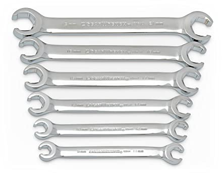 GEARWRENCH 6 Pc. Flare Nut Wrench Set, Metric - 81906