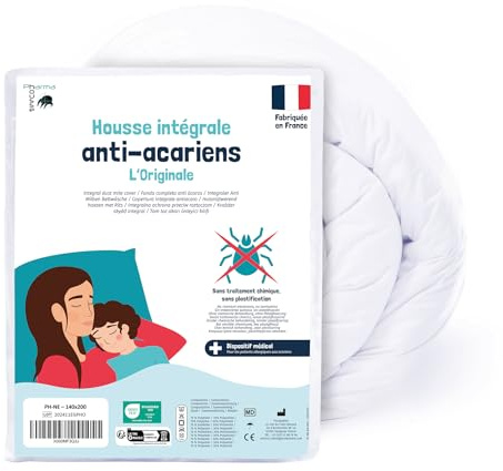 PharmaHousse - Funda Antiácaros Integral para Edredón - Producto Sanitario - Garantía de 10 años - Cubierta Protectora Sin Tratamiento o Laminación