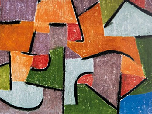 1art1 Paul Klee Über Land, 1937, 2-Teilig Selbstklebende Fototapete Poster-Tapete 240x180 cm