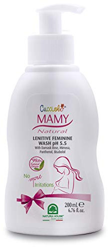 Cucciolo Baby & Mamy - Natural Detergente íntimo Ph 5.5 ideal antes y después de la Embarazo para una higiene segura, 200 ml