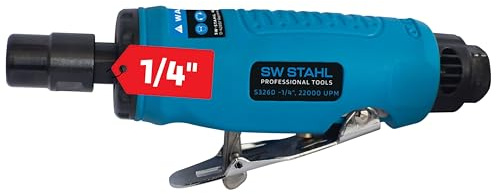 SW-Stahl S3260 Druckluft Stabschleifer I 1/4 Zoll Druckluft-Anschluss inkl. Schnellkupplung I 22.000 U/min