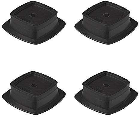 ProPlus Set of 4 stapelbare Stützplatten 149 x 149 mm – Für Ausdrehstützen von Wohnwagen und Anhänger – Verschleißfester Kunststoff, Anti-Einsinken – Schwarz | Unterlegplatten für Anhänger-Stützen – Anti-Einsinken auf Rasen, Sand & weichem Boden – verschleißfester Kunststoff, Schwarz