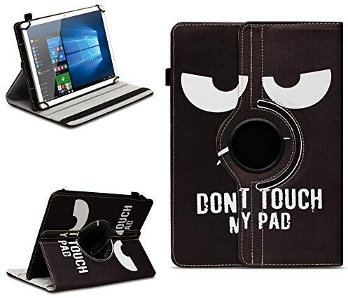 NAUC Robuste Universal Hülle 10 10.1 10.2 10.3 10.4 10.5 10.6 10.8 11 Zoll Tablet Schutzhülle Kunstleder Tasche Standfunktion extra 360° Drehbar