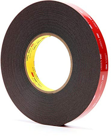 3M VHB Heavy Duty Mounting Tape 5952 Black, 3/4 in x 15 yd 45 mil by 3M (English Manual)