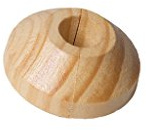 Merriway BH01931 15 mm Rohrrosette, Kiefer / Weiß, 2 Stück