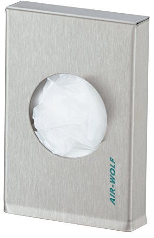 AIR-WOLF Hygienebeutelspender, Edelstahl transparent pulverbeschichtet, Serie Omega