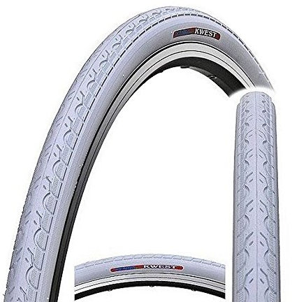 Kenda K193 Kwest 700 C x 28C Urban Fahrrad, Hybrid Road Fixie Slick Bike Tire, Kwest, weiß, 28C