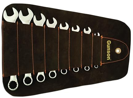 GUNSON 77124 Whit-Worth Combination Spanner, Set of 8