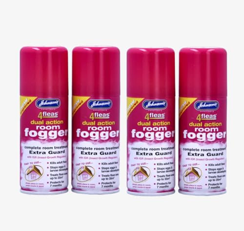 2 X Johnson's Veterinary Flea Killer Bomb Room Fogger Multi pack