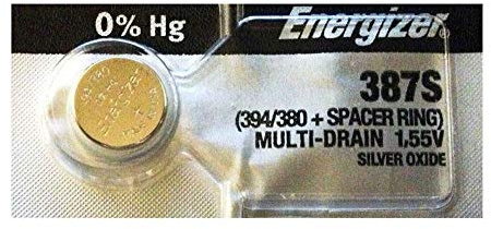 Energizer 387S Low-Drain 1.55V Silver-Oxide Button Cell Battery