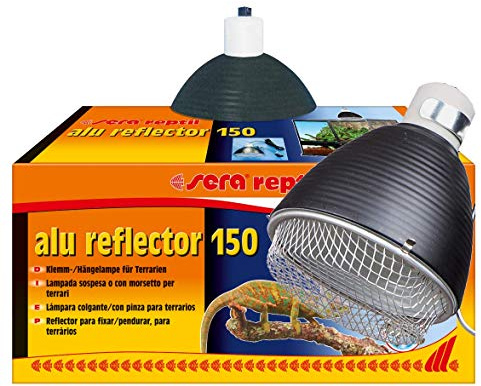 sera reptil alu reflector 150 – kläm- och hänglampa för terrarier